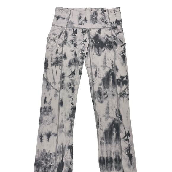 LULULEMON Fast and Free Tight II 25" Sz 4 Game Day Dark Chrome Black Multi - Picture 7 of 11